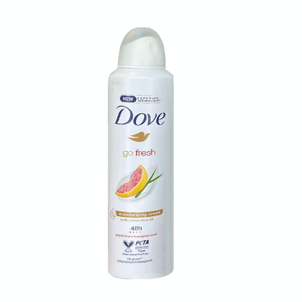 اسپری ضد تعریق زنانه داو مدل گو فرش رایحه گریپ‌ فروت و علف لیمو (سفارش اروپا)
