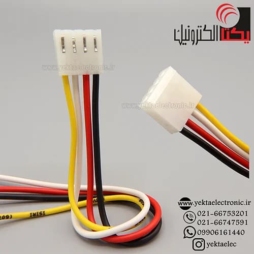 کانکتور پاور بدون قفل مادگی 4 پین سیم دار 20 سانتی — تصویر ۲