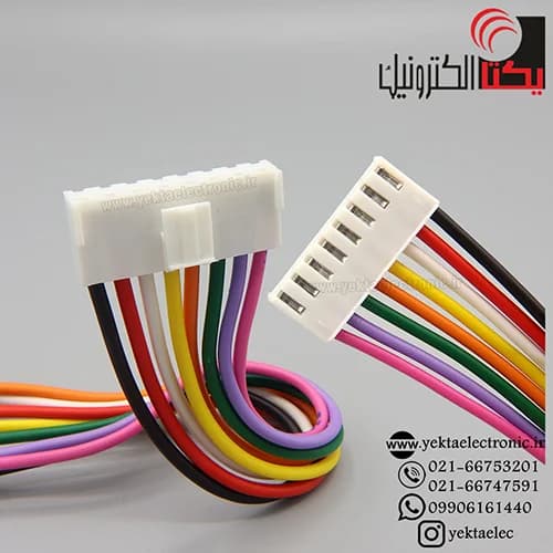 کانکتور VH مادگی سیم دار 8 پین 20 سانتی
