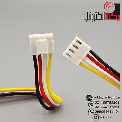 کانکتور VH مادگی سیم دار 4 پین 20 سانتی