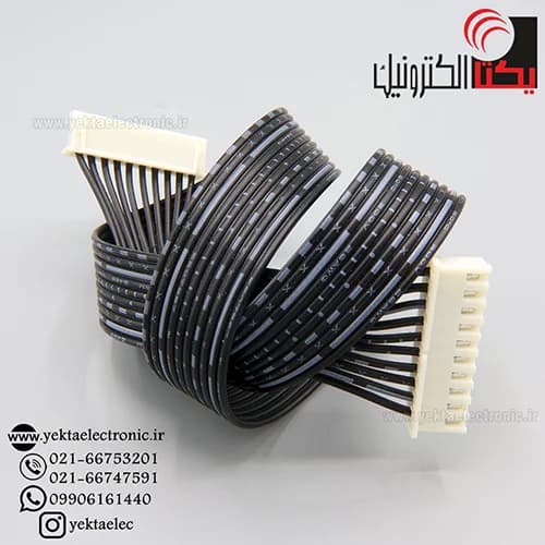 کانکتور XH مادگی سیم دار 10 پین 40 سانتی متر دو سرکابل( دزدگیری ) — تصویر ۲