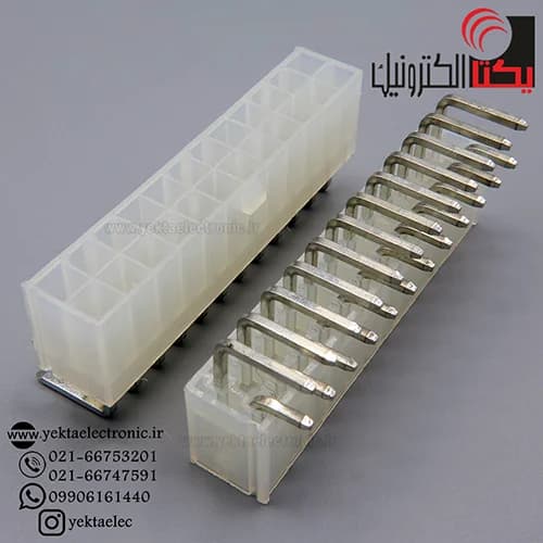 کانکتور 24 پین ATX نری رایت(12*2 پین )مولکسی — تصویر ۲