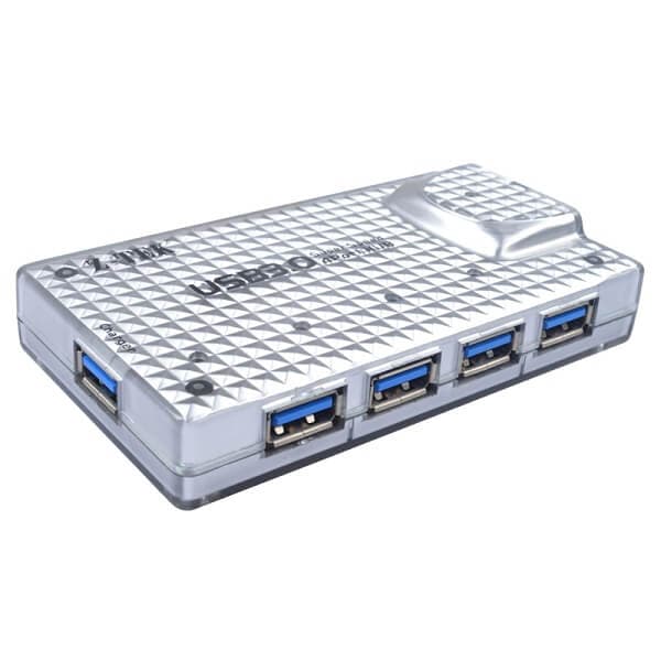 هاب 4 پورت USB 3.0 آداپتور دار Z-TEK