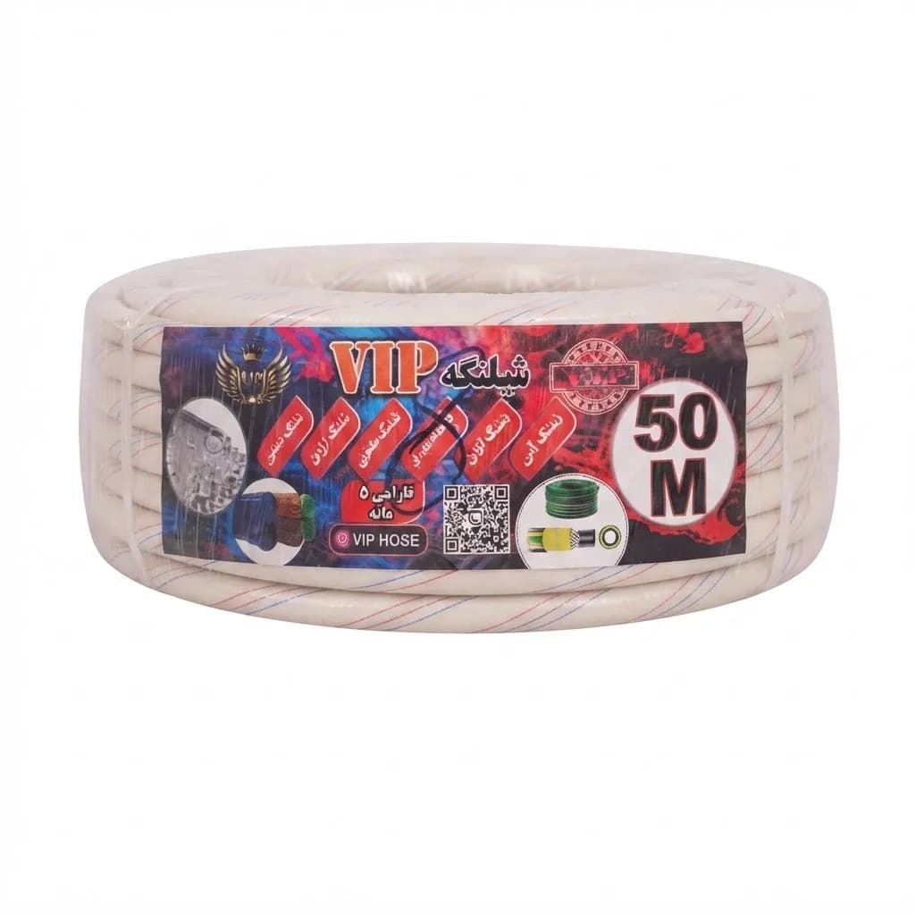 شلنگ 2 لایه گازی سوپر نخدار 6kg سایز 1/2 50 متری