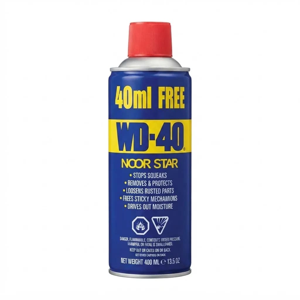 اسپری زنگبر و روان کننده wd-40 حجم 450 میل نوراستار