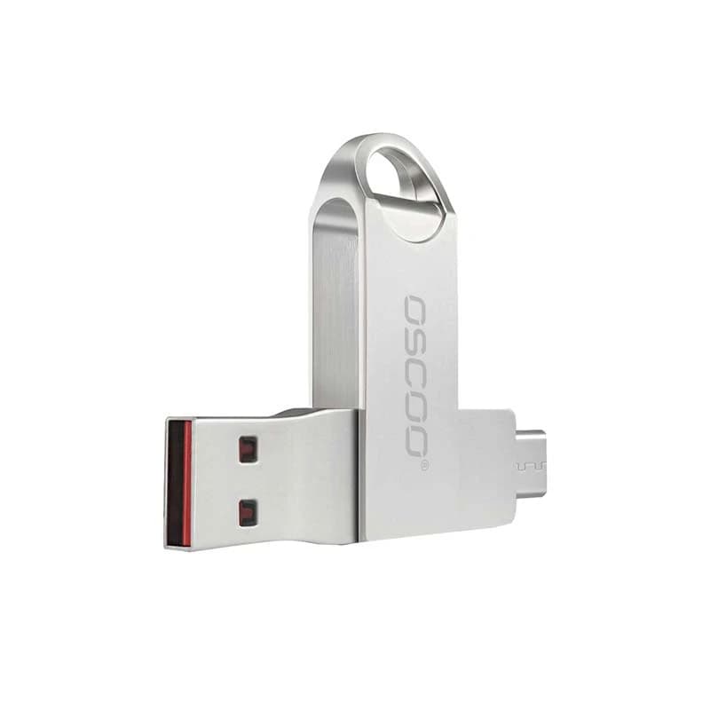 فلش مموری ۶۴ گیگابایت اوسکوUSB 3.1 و Type-C مدل CU002 - شرکت بصیر رایانه نقش جهان