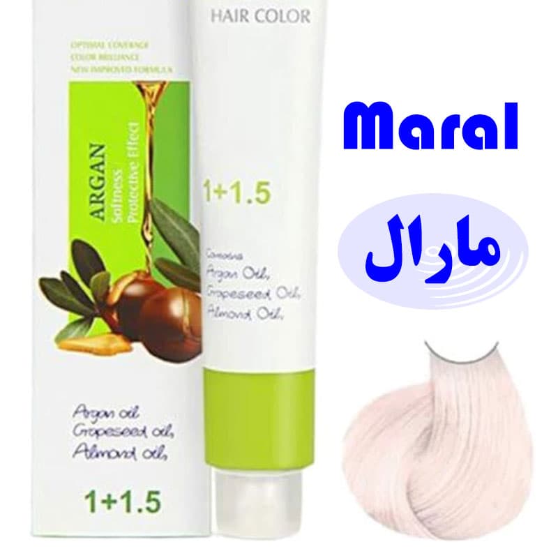 رنگ مو مارال شماره 12/1رنگ بلوند دودی روشن