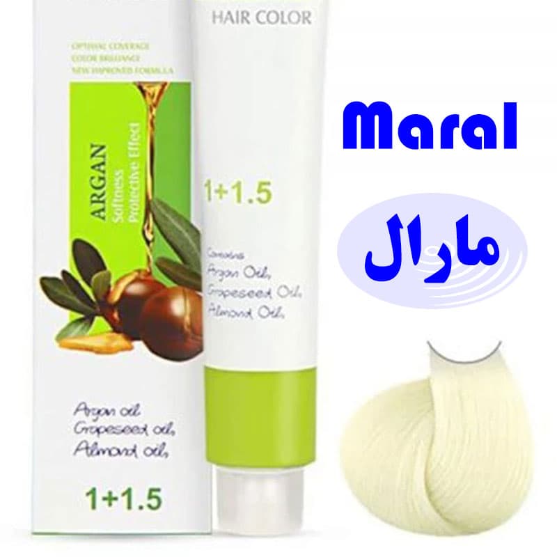 رنگ مو مارال شماره 12/3 رنگ بلوند زیتونی خیلی خیلی روشن