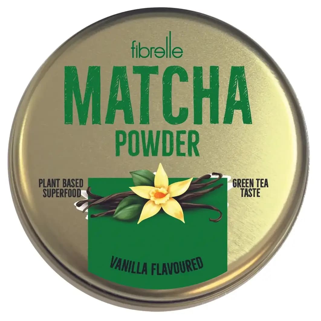 پودر چای ماچا با طعم وانیل ۲۵ گرمی Fibrelle Matcha Powder Vanilla Flavoured