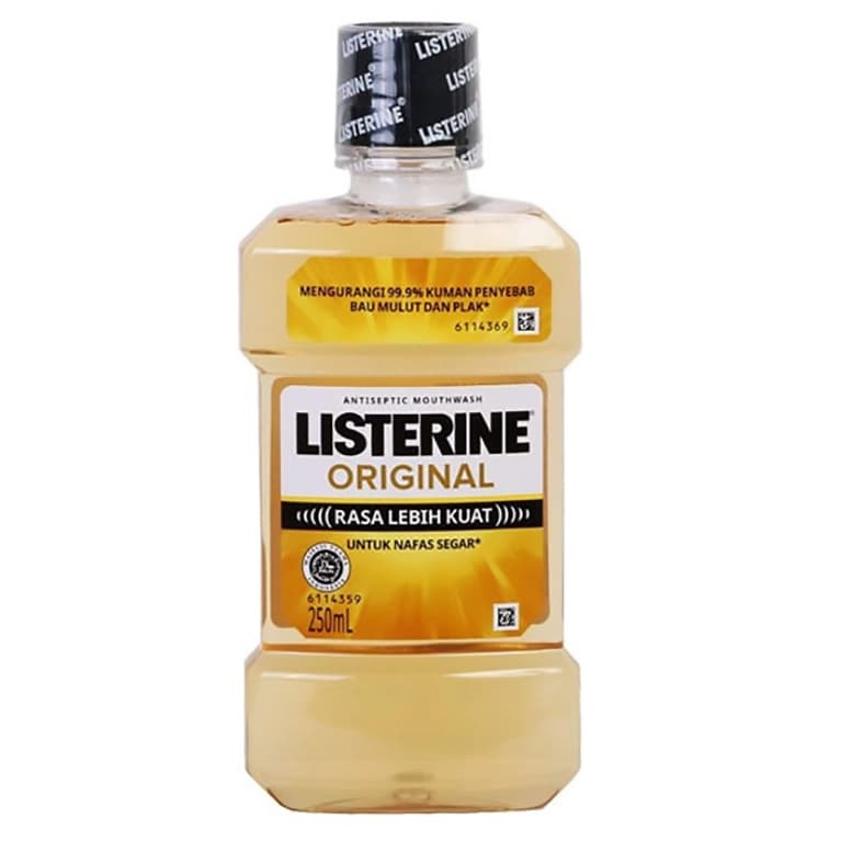 دهانشویه لیسترین اورجینال آنتی‌سپتیک حلال 250 میل Listerine Original Halal Mouthwash — تصویر ۳