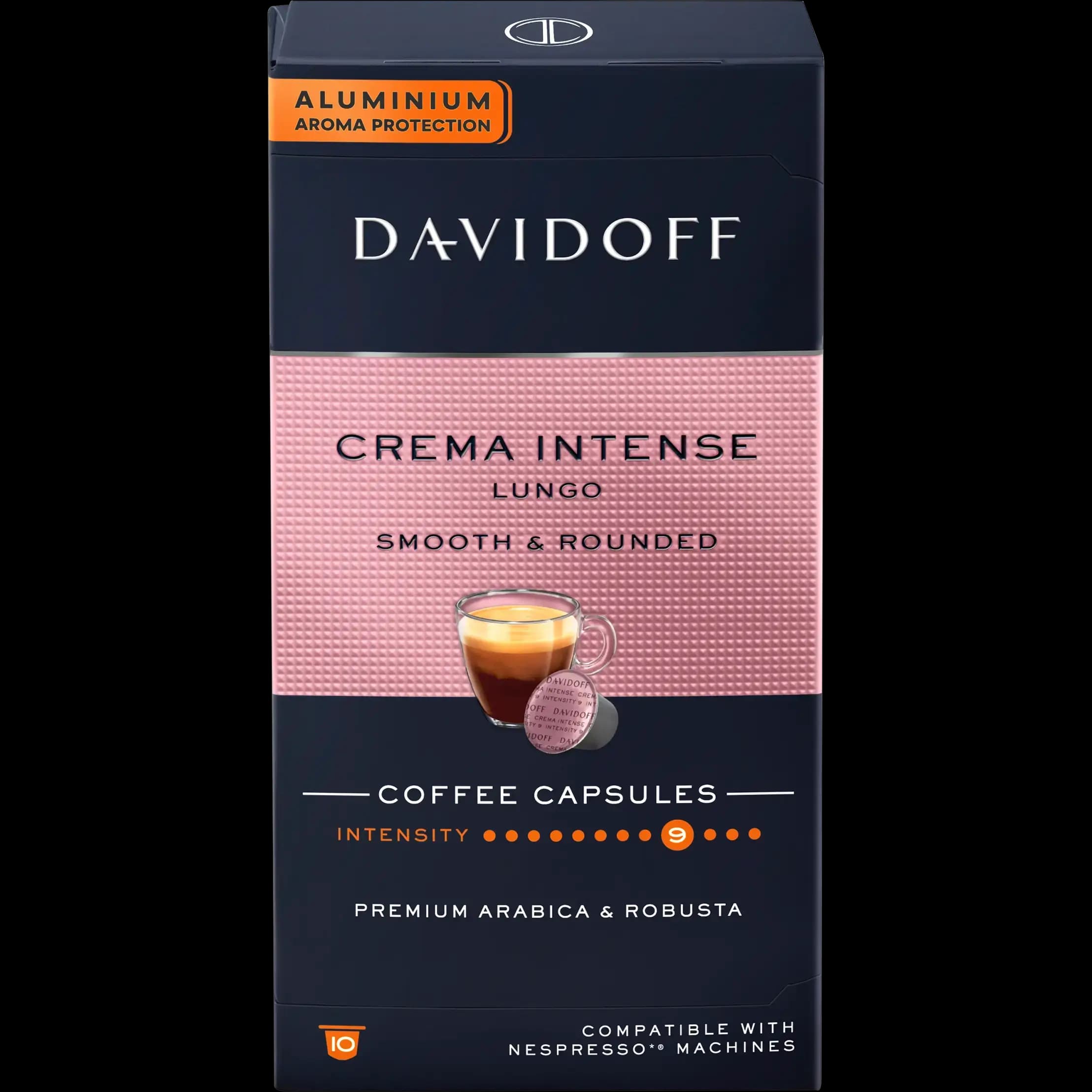 کپسول قهوه دیویدف مدل کرما اینتنس لانگو | سازگار با نسپرسو 10 عددی Davidoff Crema Intense Coffee Capsules — تصویر ۳