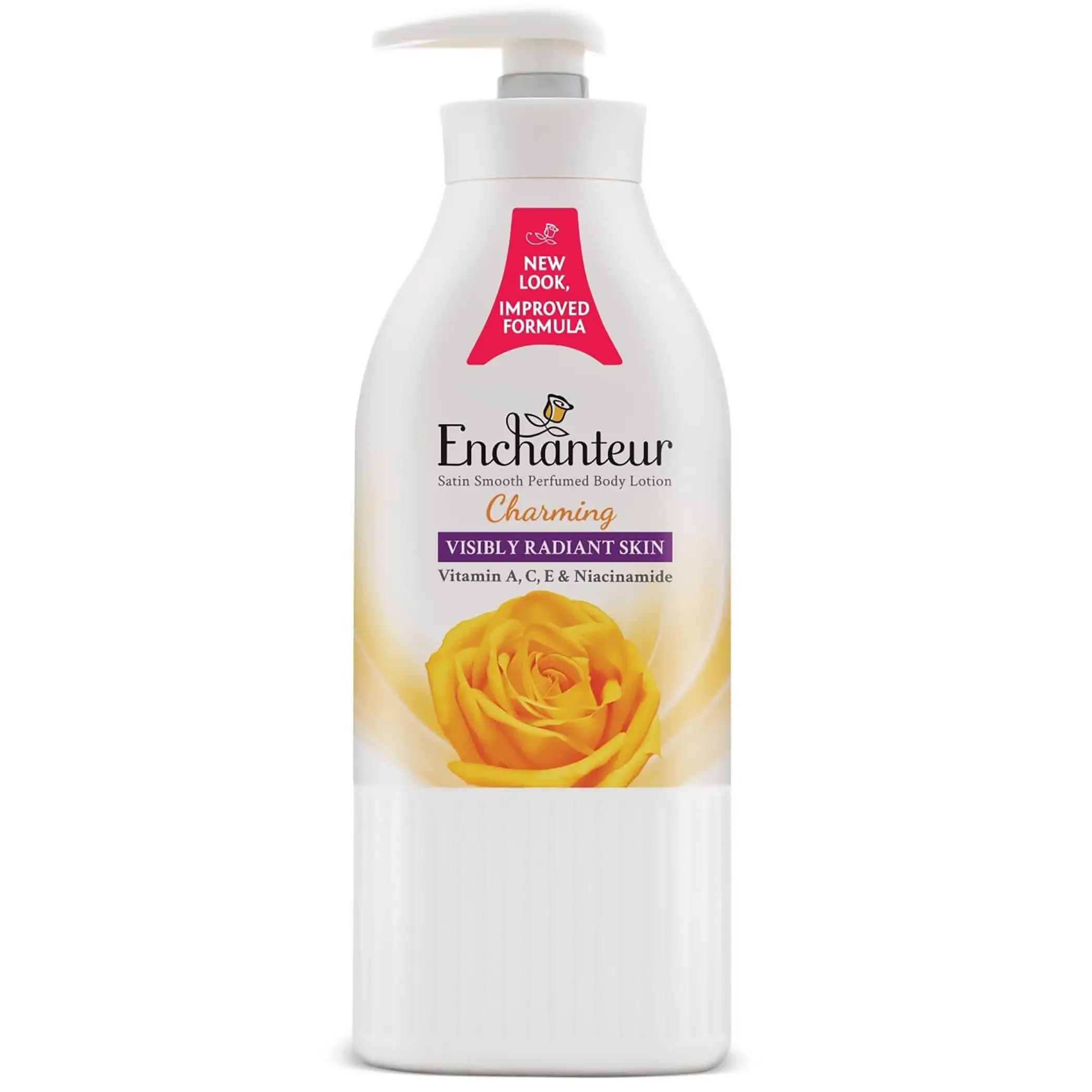 لوسیون بدن معطر انشانتر چارمینگ 500 میل Enchanteur Charming Satin Smooth Perfumed Lotion — تصویر ۲