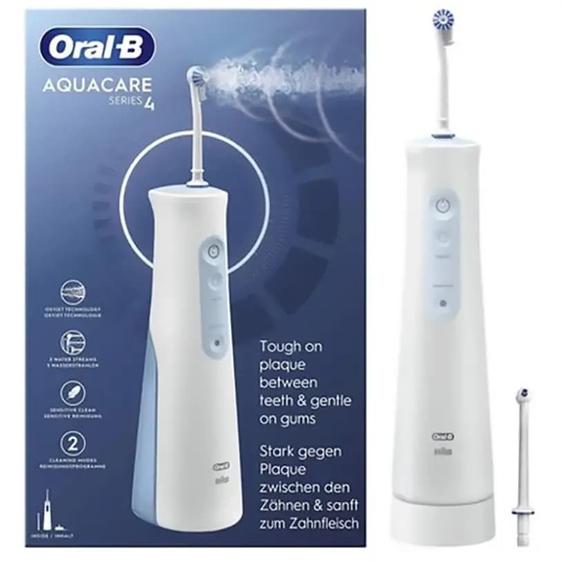 واترفلاسر- واتر جت اورال بی آکواکر 4 | دستگاه نخ دندان آبی Oral-B Aquacare Series 4 — تصویر ۵