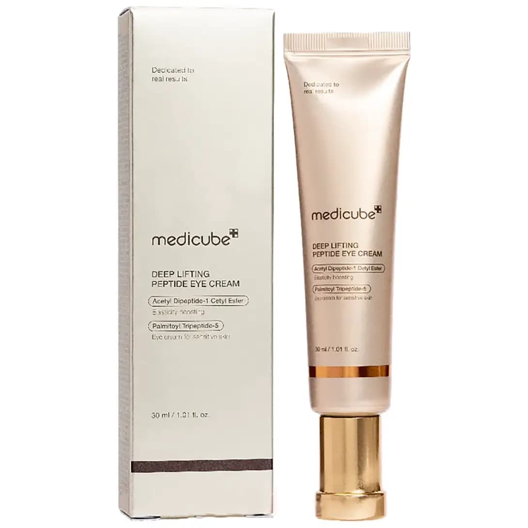 کرم دور چشم و صورت پپتید لیفتینگ مدیکیوب | ضد چروک و جوانساز قوی 30 میل Medicube Deep Lifting Peptide Eye Cream For Face