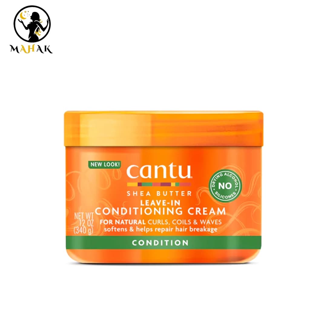 کرم موی آبرسان، نرم کننده و ضد وز کانتو شی باتر 340 گرم Cantu Shea Butter Leave-In Conditioning Cream — تصویر ۳