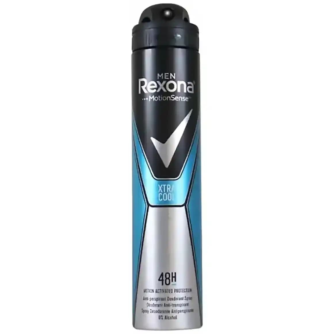 اسپری ضد تعریق 48 ساعته رکسونا اکسترا کول مردانه 200 میل Rexona Xtra Cool Anti Prespirant — تصویر ۳