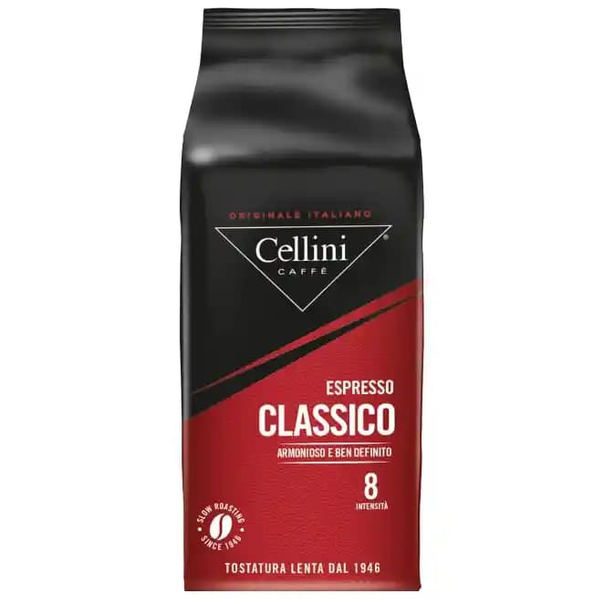 دانه قهوه اسپرسو کلاسیکو چیلینی 1 کیلویی Cellini Espresso Classico
