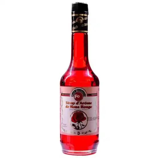 سیروپ رز سرخ فو 700 میل FO Sirop d’Arome de Rose Rouge – Rose Flavored Syrup — تصویر ۲