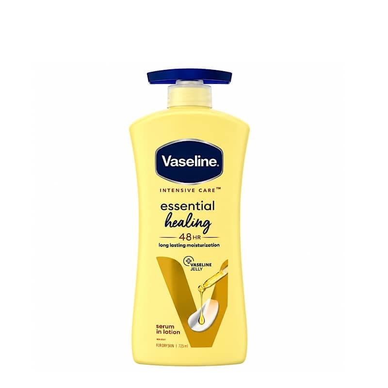 لوسیون ترمییم کننده وازلین اسنشال هیلینگ برای پوست خشک و آسیب دیده 725 میل Vaseline Essential Healing Lotion — تصویر ۷