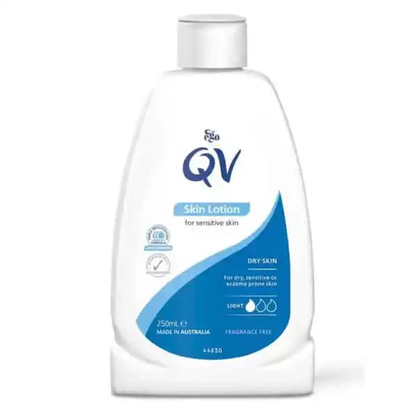 لوسیون بدن کیو وی پوست حساس 250 میل QV Skin Lotion for Sensetive and Dry Skin — تصویر ۲