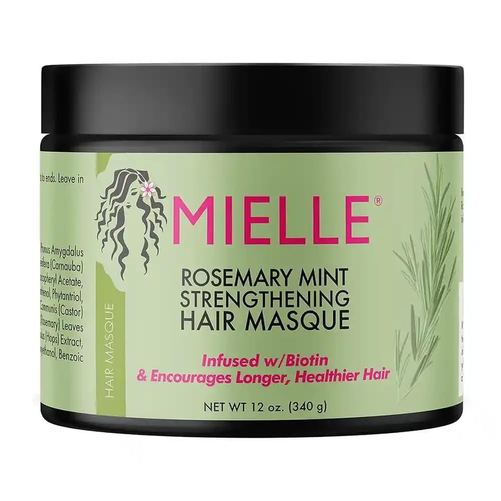 ماسک مو تقویت کننده حاوی رزماری و نعناع میله 340 گرمی Mielle Organics Rosemary Mint Masque