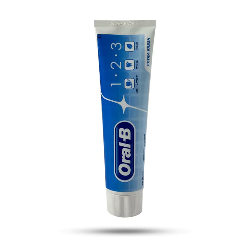 خمیر دندان سه کاره اورال بی 1-2-3 اکسترا فرش 100 میل Oral-B Extra Fresh 1.2.3 — تصویر ۹