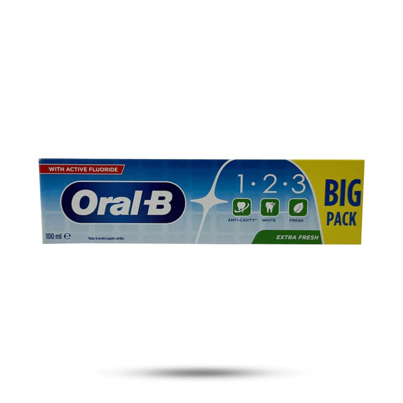 خمیر دندان سه کاره اورال بی 1-2-3 اکسترا فرش 100 میل Oral-B Extra Fresh 1.2.3 — تصویر ۱۰