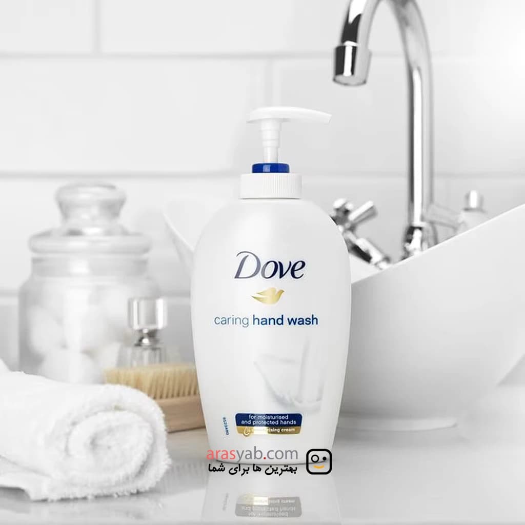 مایع دستشویی (هند واش) داو نرم کننده پوست دست و مغذی 250 میل Dove Nourishing Hand Wash Deeply Nourishing — تصویر ۴