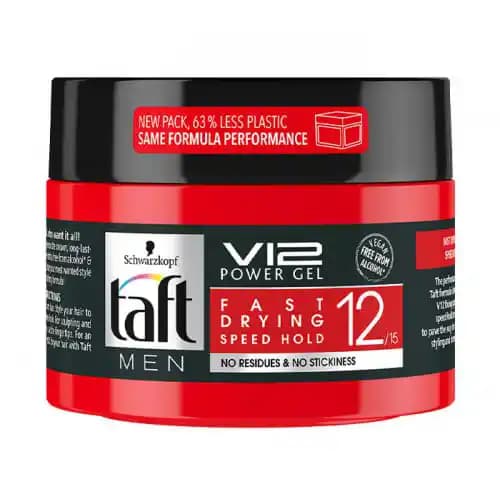 ژل حالت دهنده موی تافت وی 12 – 250 میل Taft V12 Speed Hold Power Gel — تصویر ۲
