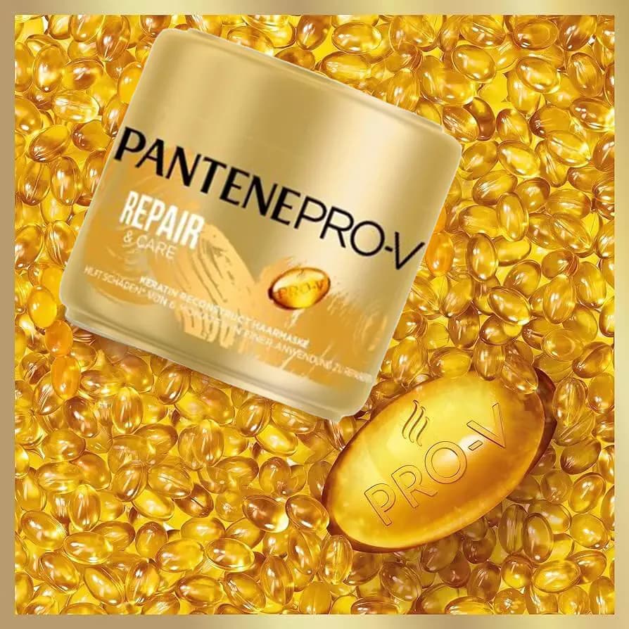 ماسک مو کراتینه ترمیم کننده پنتن پرو وی مناسب موی خشک و آسیب دیده 300 میل Pantene Pro-V Keratin Repair & Care Hair Mask — تصویر ۸