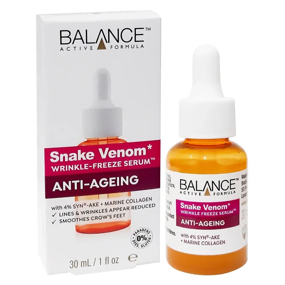 سرم ضد چروک و ضد پیری سم مار بالانس 30 میل Balance Active Formula Snake Venom Wrinkle-Freeze Serum — تصویر ۱۱
