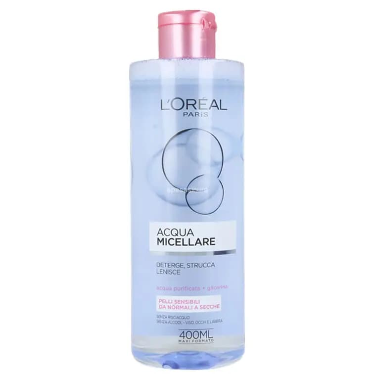 میسلار واتر لورال آکوا مخصوص پوست حساس 400 میل L’Oreal Paris Acqua Micellare Pelle Sensibile