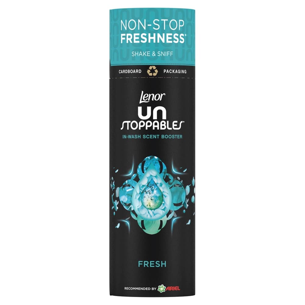 دانه های خوشبو کننده لباس لنور فرش با رایحه مرکبات و گلها 176 گرمی Lenor Unstoppables In-Wash Scent Booster, Fresh — تصویر ۸