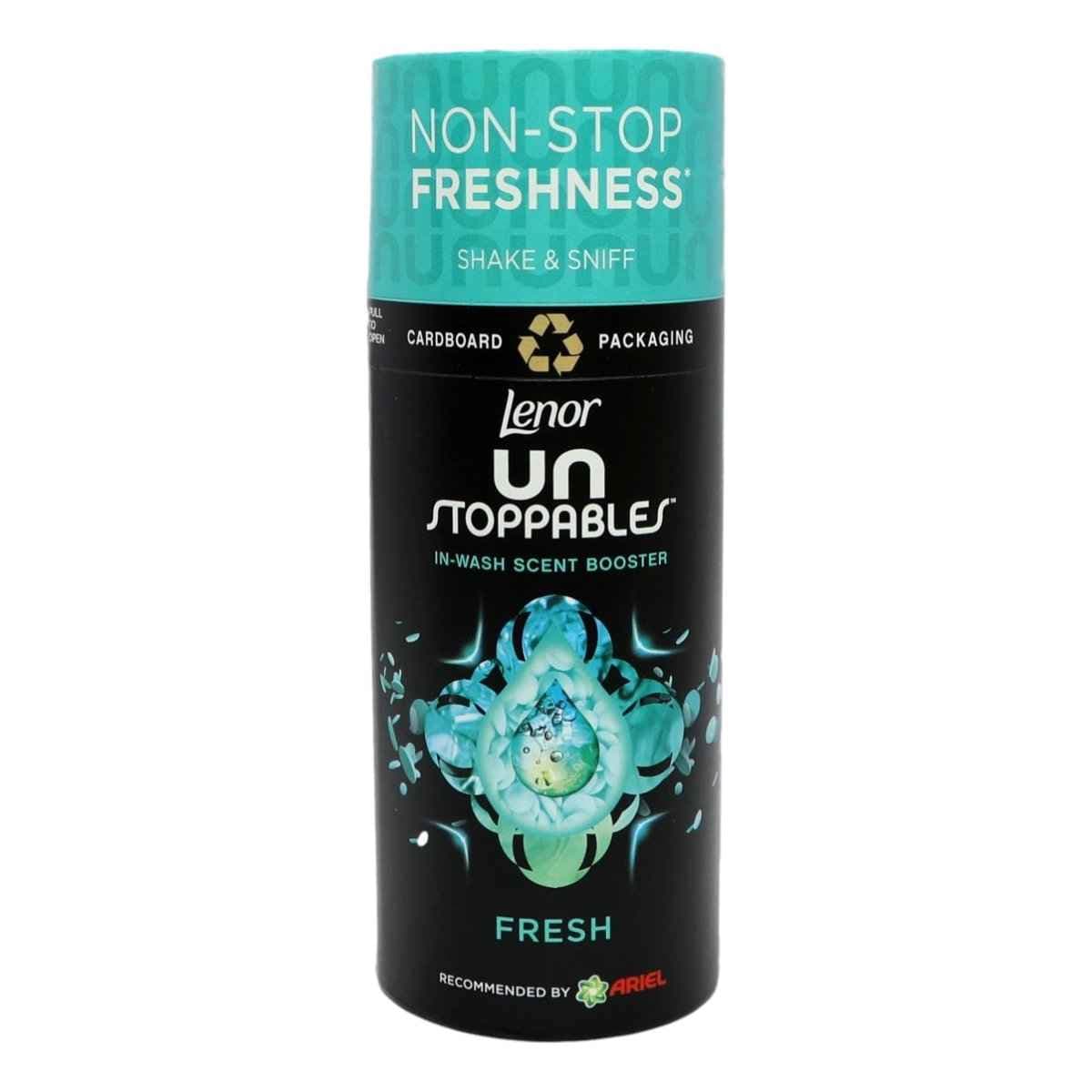 دانه های خوشبو کننده لباس لنور فرش با رایحه مرکبات و گلها 176 گرمی Lenor Unstoppables In-Wash Scent Booster, Fresh — تصویر ۲
