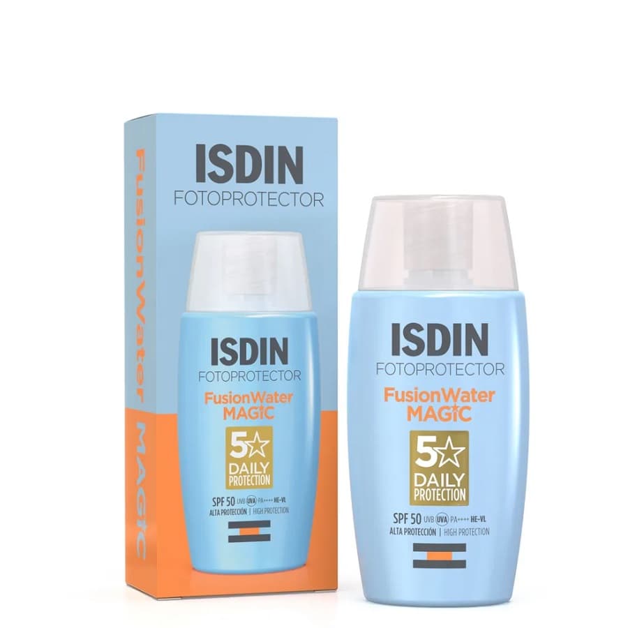 ضدآفتاب بی رنگ ایزدین فیوژن واتر 50 میل Isdin Photoprotector Fusion Water Magic — تصویر ۷