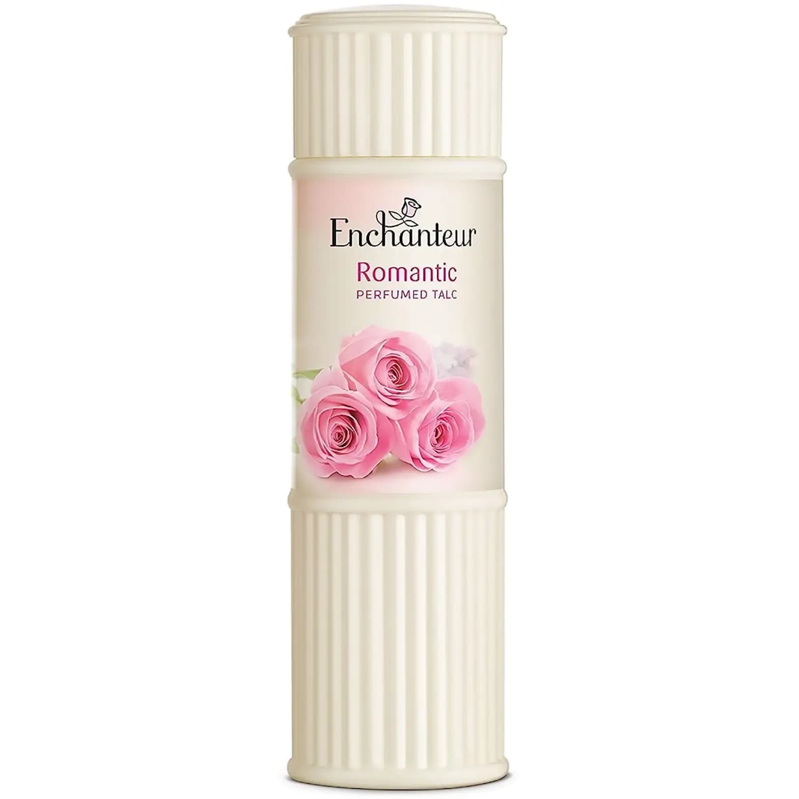 پودر خوشبو کننده بدن و ضد تعریق انشانتر رمانتیک با رایحه گل رز 250 گرمی Enchanteur Romantic — تصویر ۳