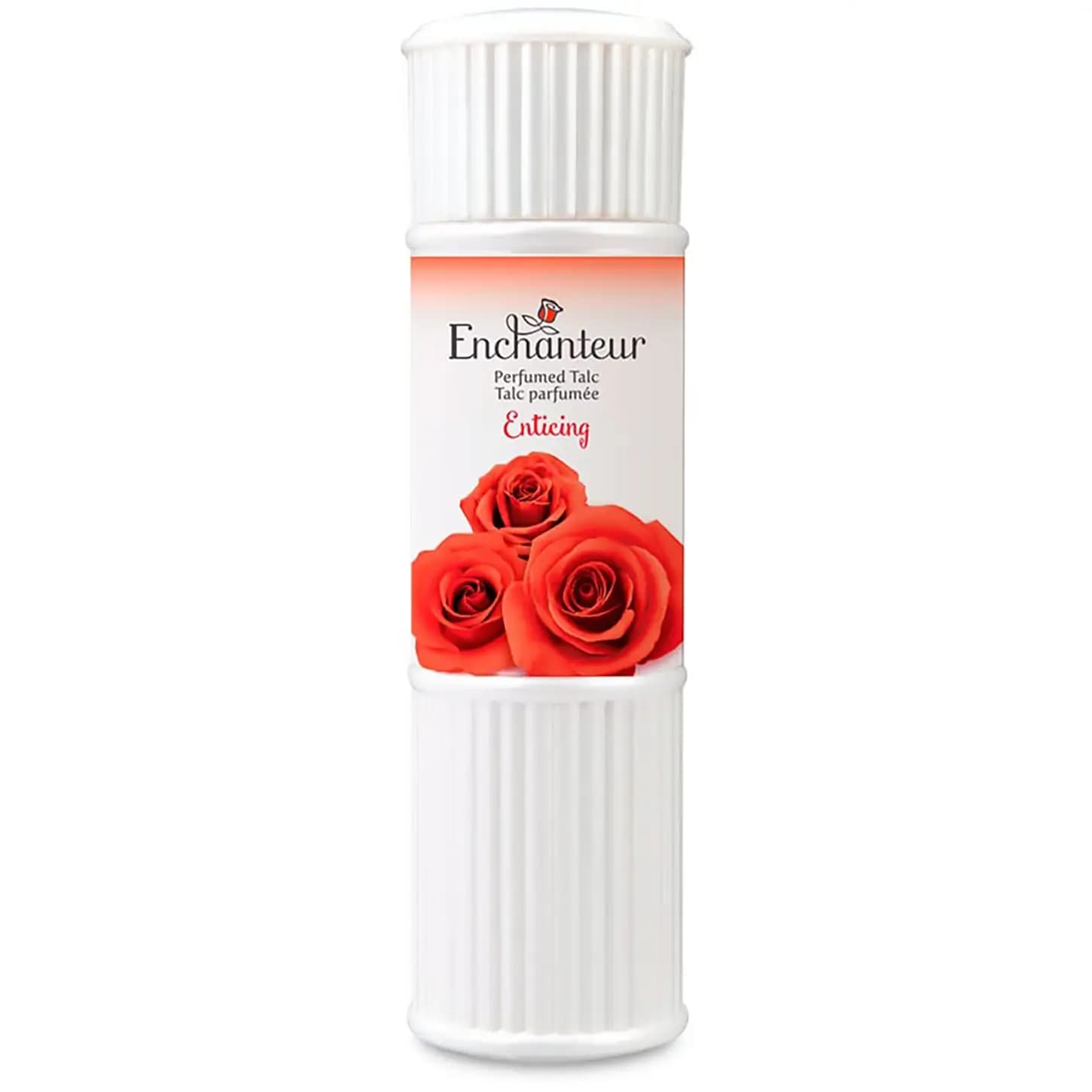 پودر خوشبو کننده بدن و ضد تعریق انشانتر با رایحه گل رز قرمز 250 گرمی Enchanteur Enticing Talc — تصویر ۲