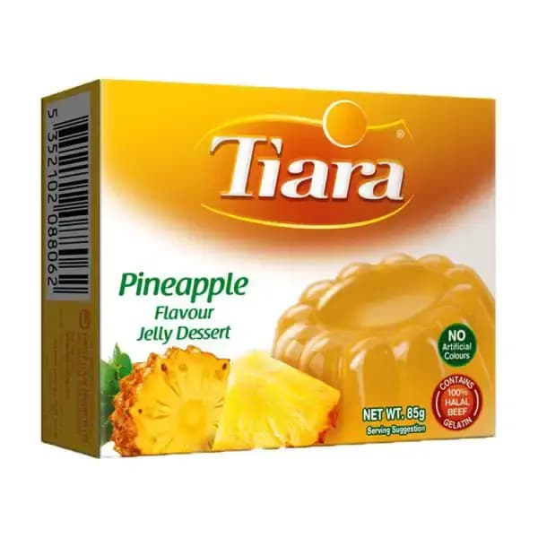 پودر ژله تيارا آناناس (ژله آناناس تیاری) 85 گرم Tiara Pineapple Flavour Jelly Dessert