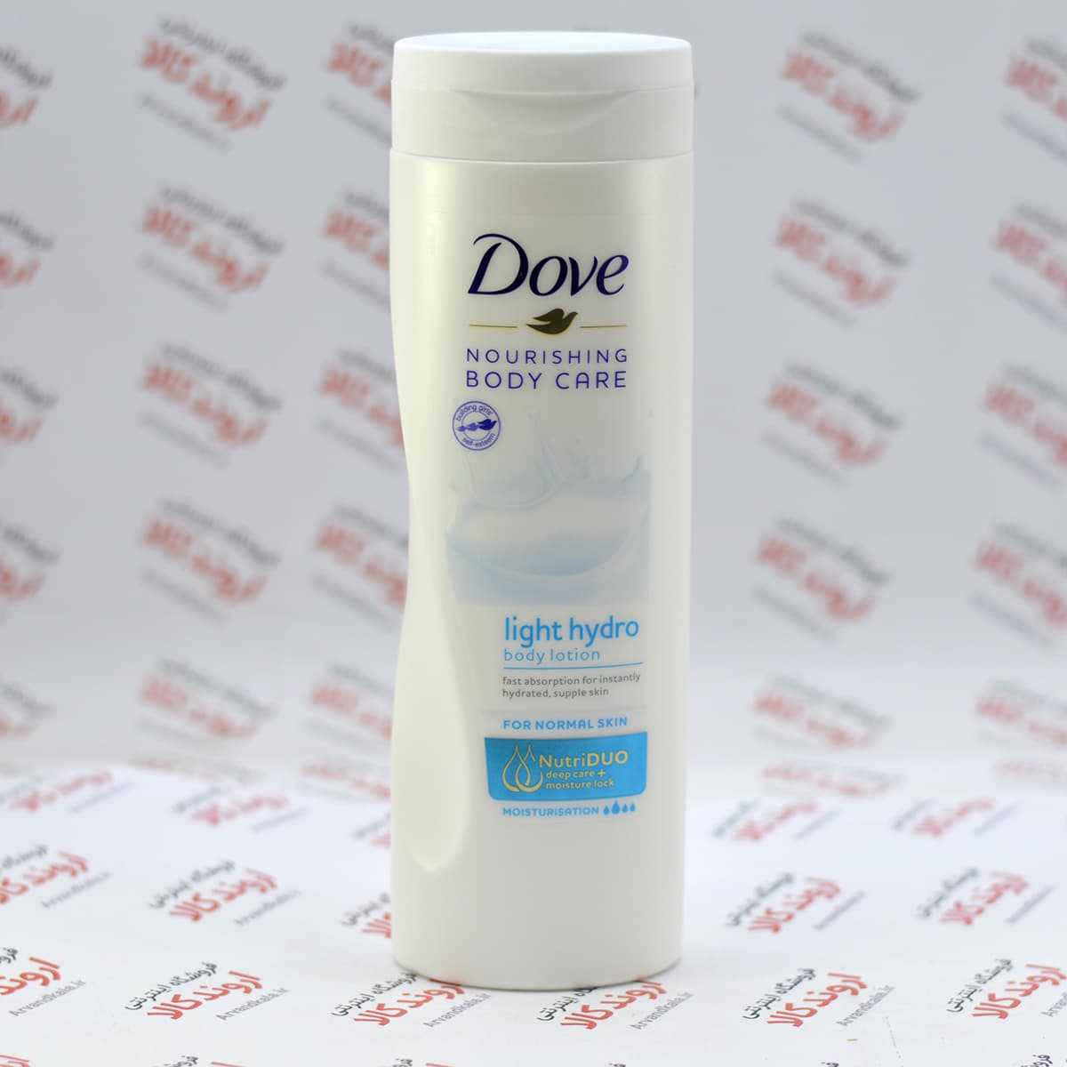 لوسیون مراقبت از بدن و آبرسان داو مدل لایت کر مناسب انواع پوست 400 میل Dove Body Love Light Care Body lotion — تصویر ۴