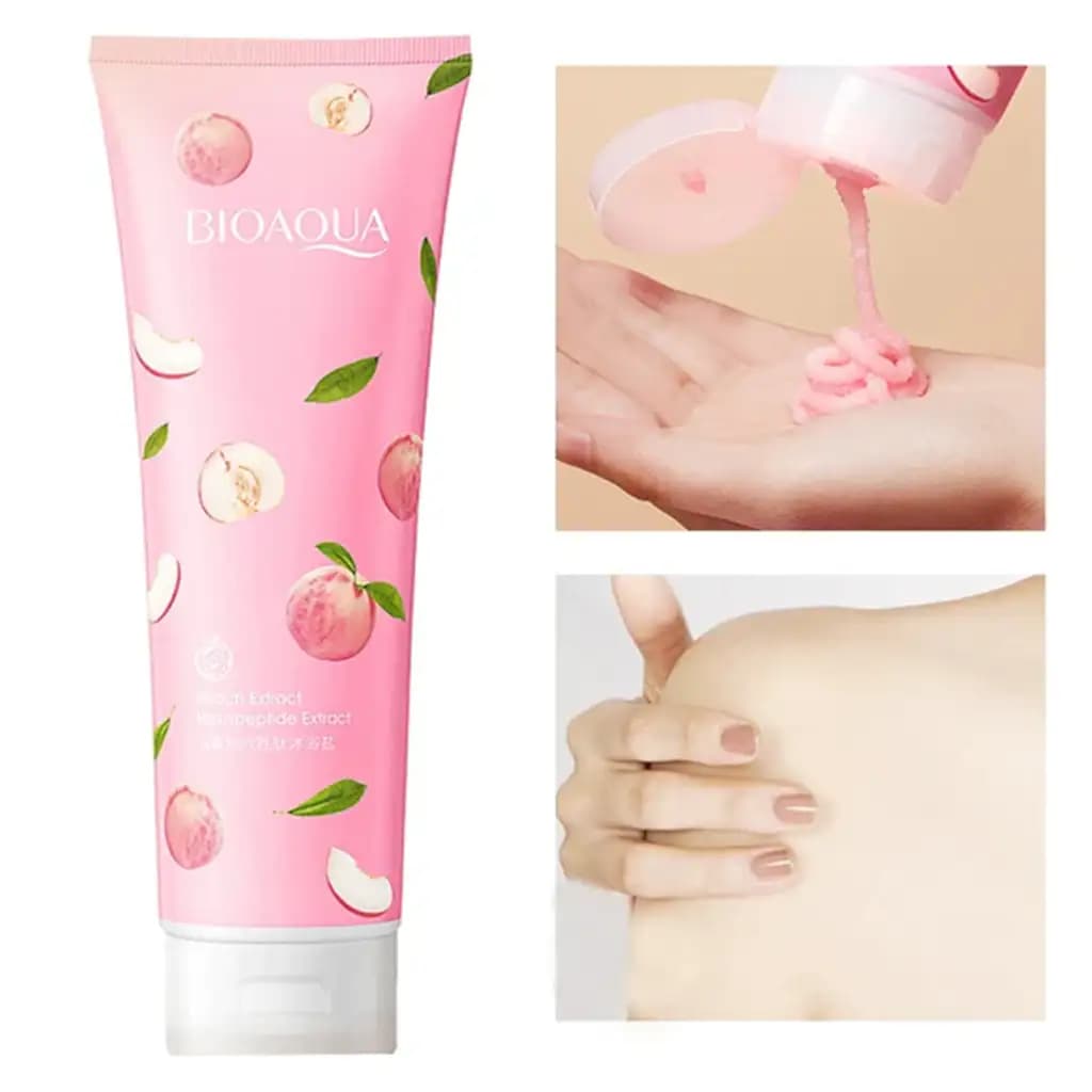 نمک بدن هلو بیوآکوا BIOAQUA PEACH CLEAN BATH SALT — تصویر ۳
