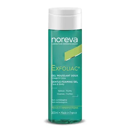 ژل شستشوی اکسفولیاک نوروا Noreva Exfoliac Intensive Foaming Gel — تصویر ۴