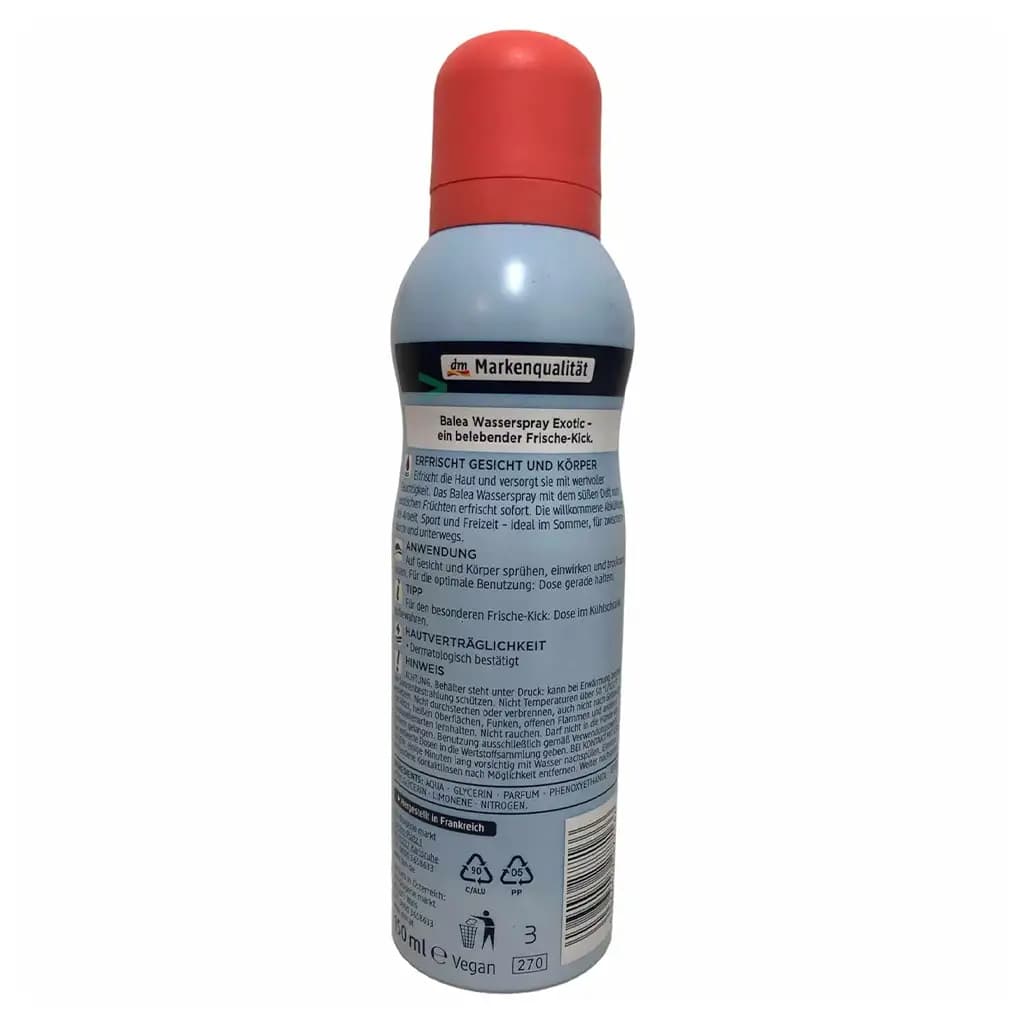 اسپری آب باله آ اگزوتیک Balea WASSER SPRAY EXOTIC — تصویر ۳