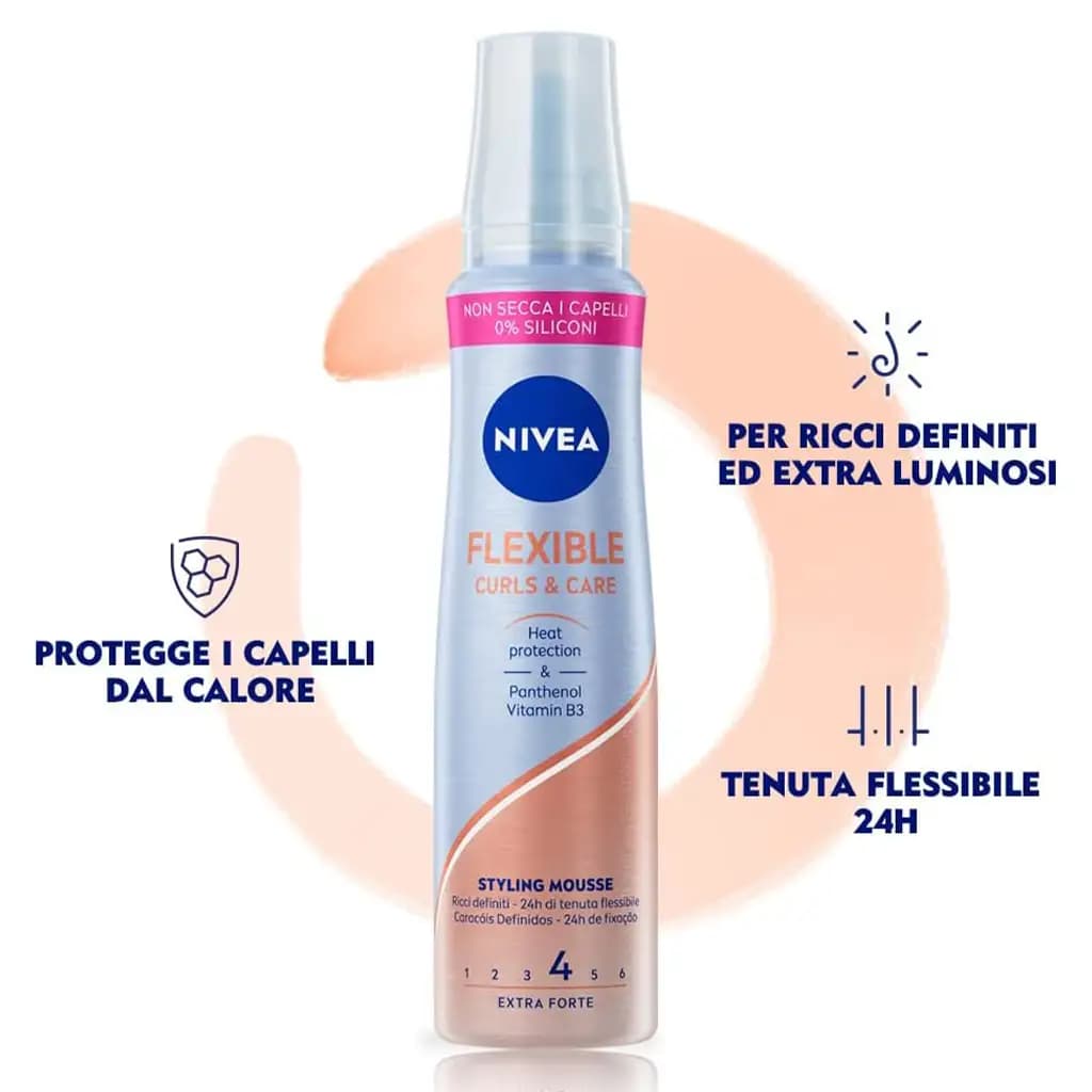 موس مو نیوآ FLEXIBLE شماره 4 NIVEA CURLS AND CARE — تصویر ۳