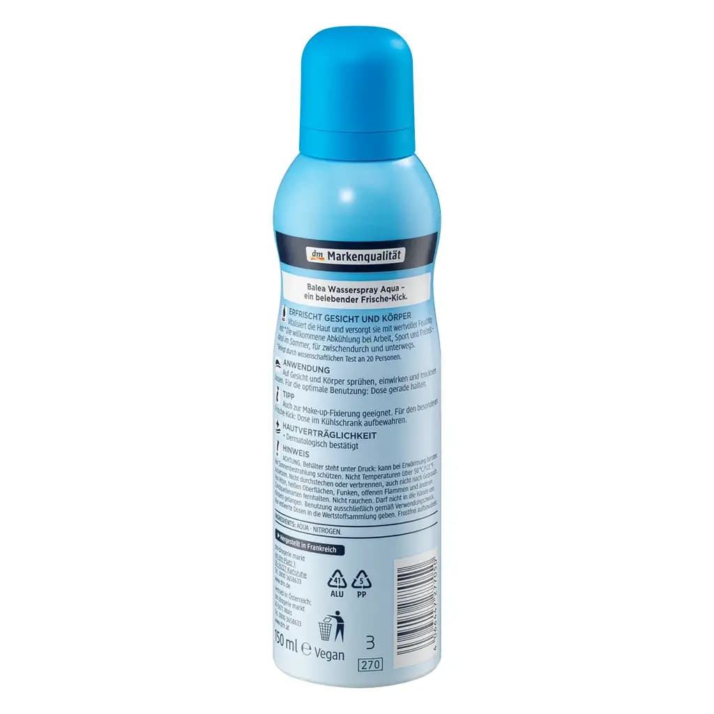 اسپری آب آکوا باله آ Balea Wasser spray Aqua — تصویر ۴