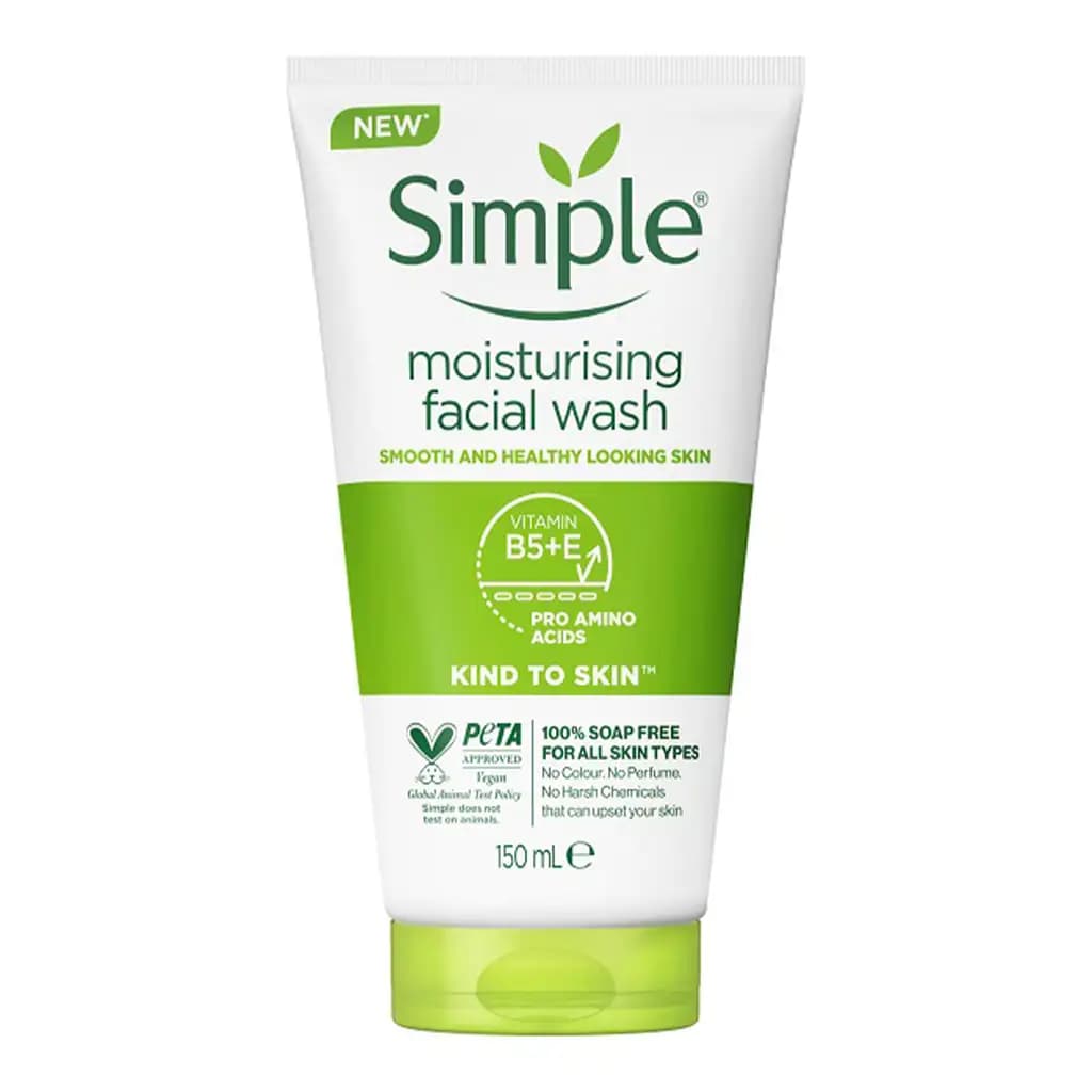 ژل شستشو و مرطوب کننده سیمپل Simple Moisturising facial wash — تصویر ۲