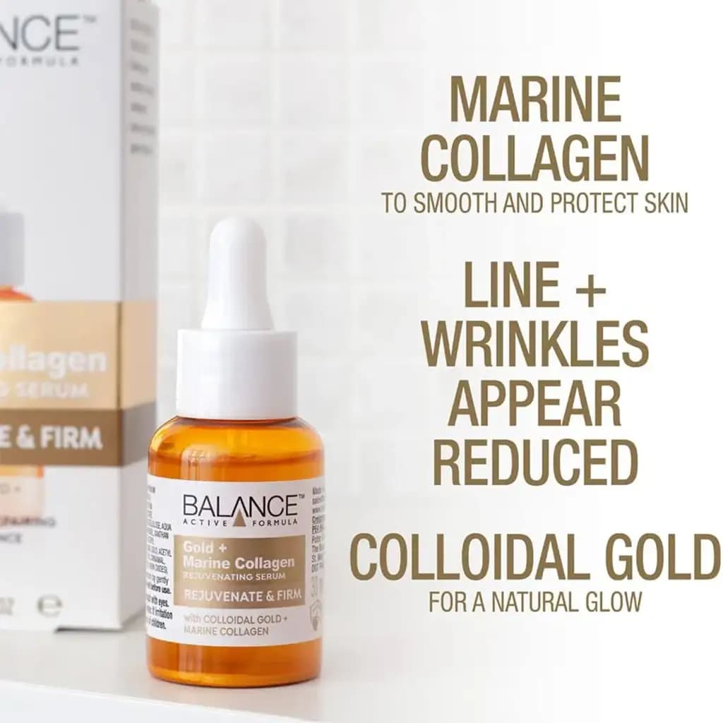سرم طلا و کلاژن بالانس BALANCE Gold + marine collagen — تصویر ۵