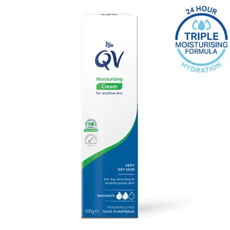 کرم مرطوب کننده پوست حساس کیووی QV — تصویر ۱۲
