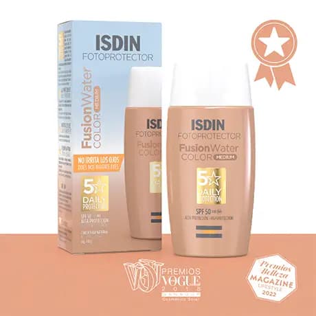 ضد آفتاب ایزدین مدل فیوژن واتر رنگی مدیوم ISDIN fotoprotector fusion water MEDIUM — تصویر ۳