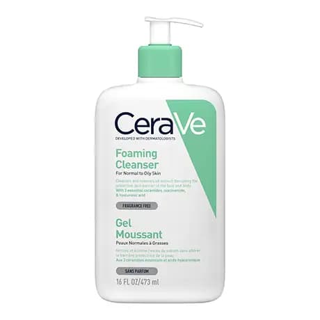 فوم شستشوی صورت پوست نرمال تا چرب سراوی CeraVe 473ml
