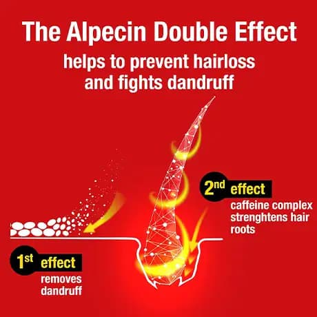 شامپو دابل افکت آلپسین ضد ریزش و ضد شوره Alpecin Double Effect — تصویر ۹
